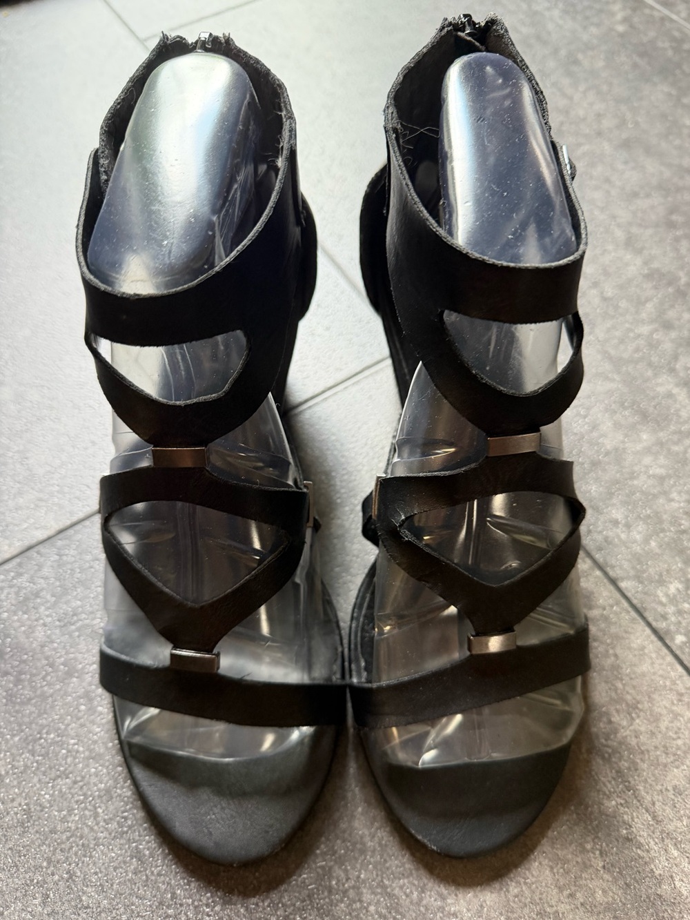 XOXO Gladiator Wedge Sandals